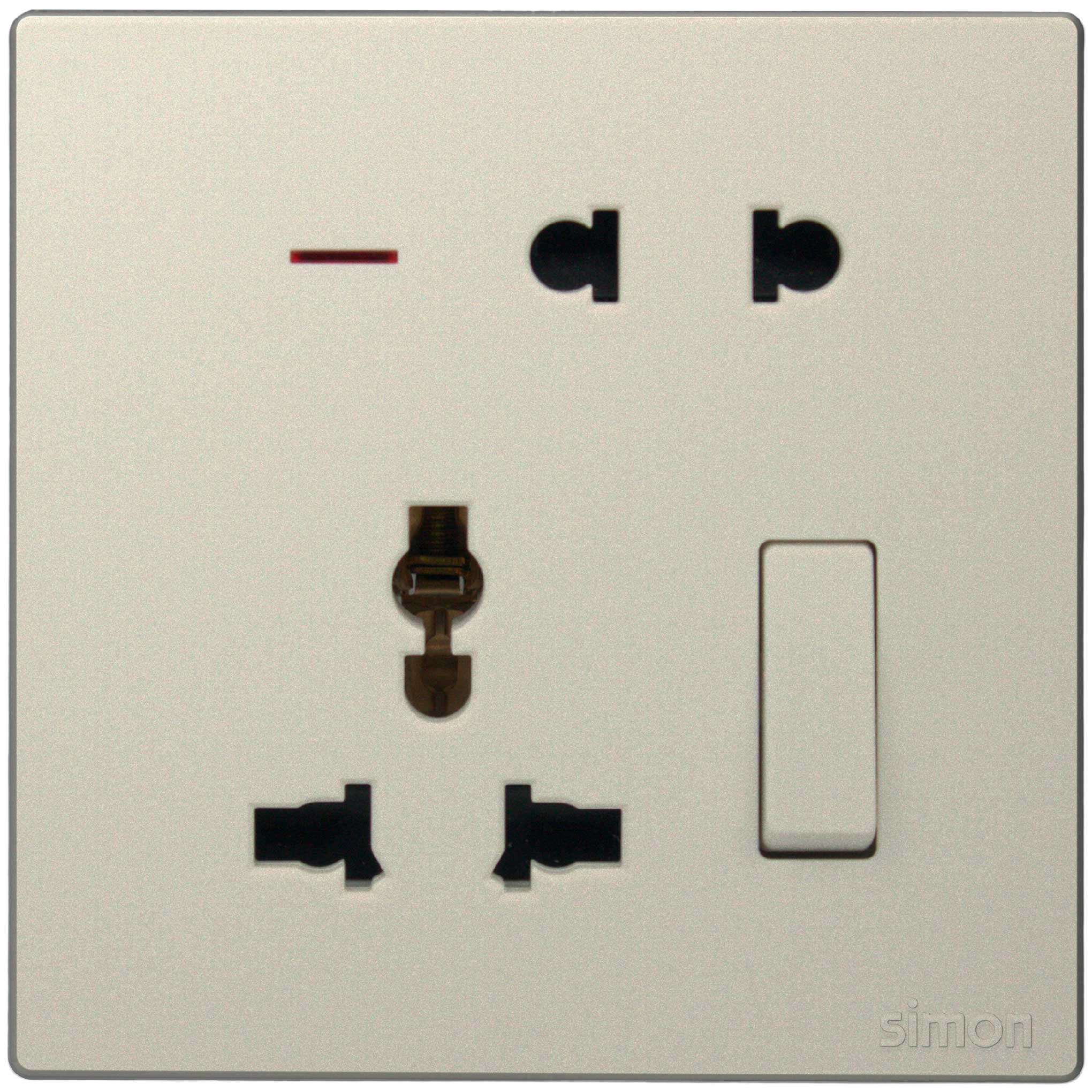 2pin Universal Socket with Switch M3-Color-46