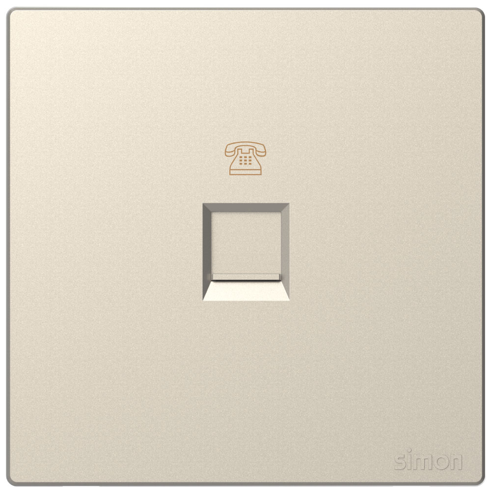 Simon 1G Telephone Outlet 6P 4C M3 Color-46