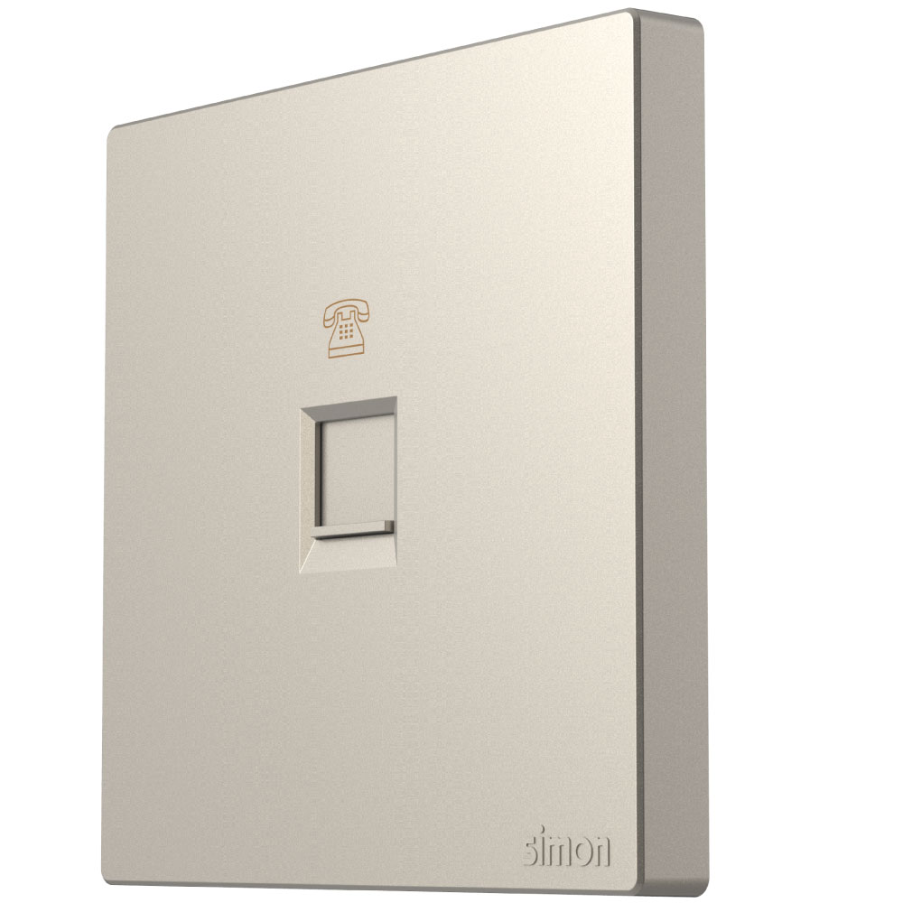Simon 1G Telephone Outlet 6P 4C M3 Color-46