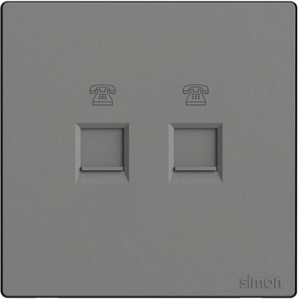 Simon 2G Telephone Outlet M3 Color-6K
