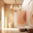 Creative Sea Shell Shaped Glass Chandelier-6011-3