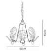 Creative Sea Shell Shaped Glass Chandelier-6011-3