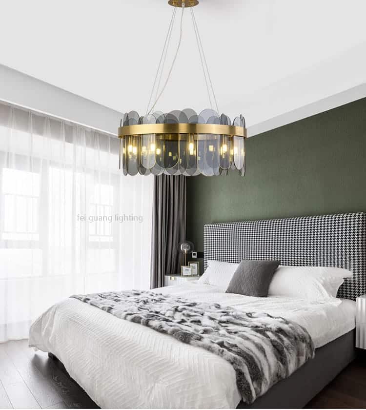 6060-4.jpg Smoke Grey Glass Chandelier-6060-4