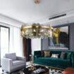 Smoke Grey Glass Chandelier-6060-8