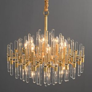Modern Luxury Crystal Glass Rod Chandeliers 480mm