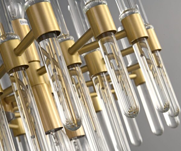 Modern Luxury Crystal Glass Rod Chandeliers