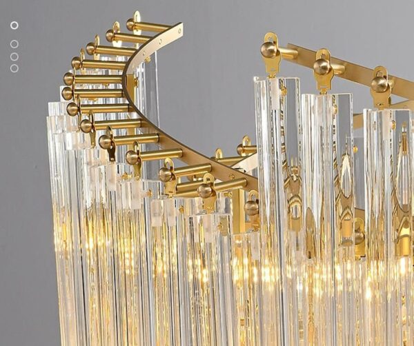 Modern Luxury Spiral Crystal Chandelier