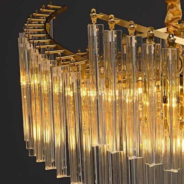 Modern Luxury Spiral Crystal Chandelier