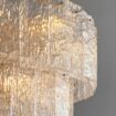 Modern ICECUBE Pattern Glass Chandelier-6315