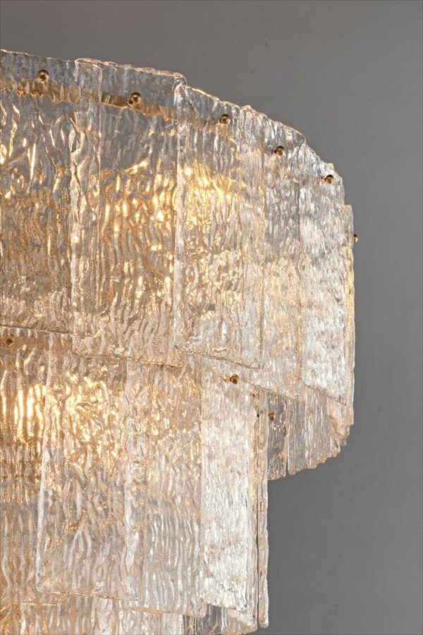 Modern ICECUBE Pattern Glass Chandelier-6315