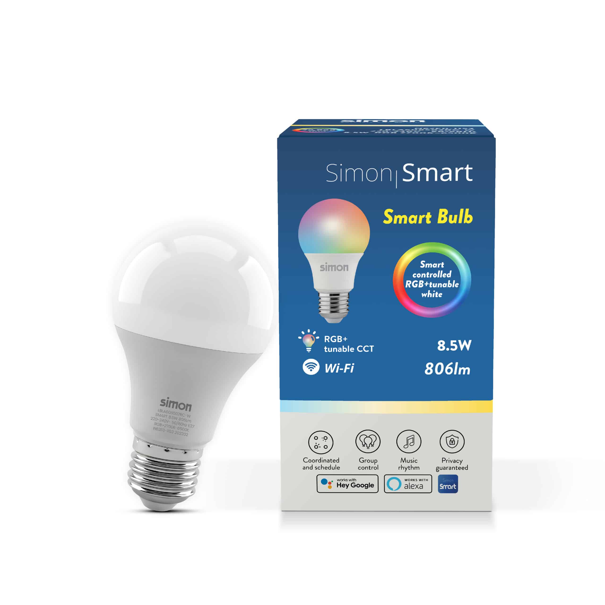 Simon Smart RGB + Tunable CCT Bulb