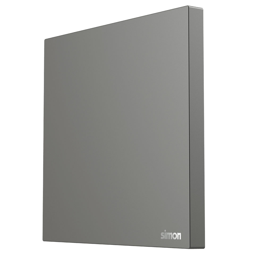 Simon 1G Blank Plate M7-Grey