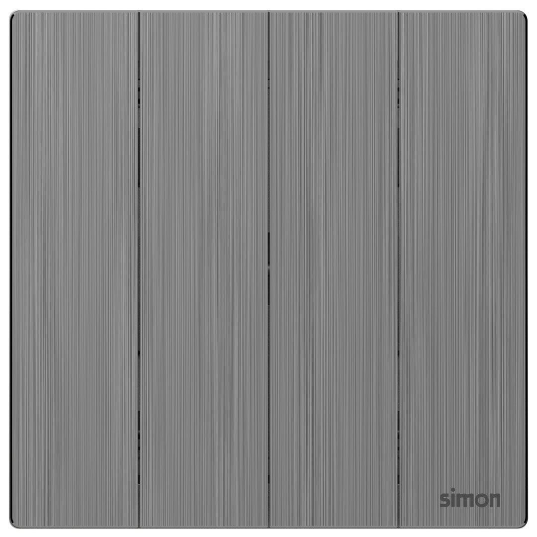 Simon 4G 1-Way Switch M7 Metal- Brushed Grey