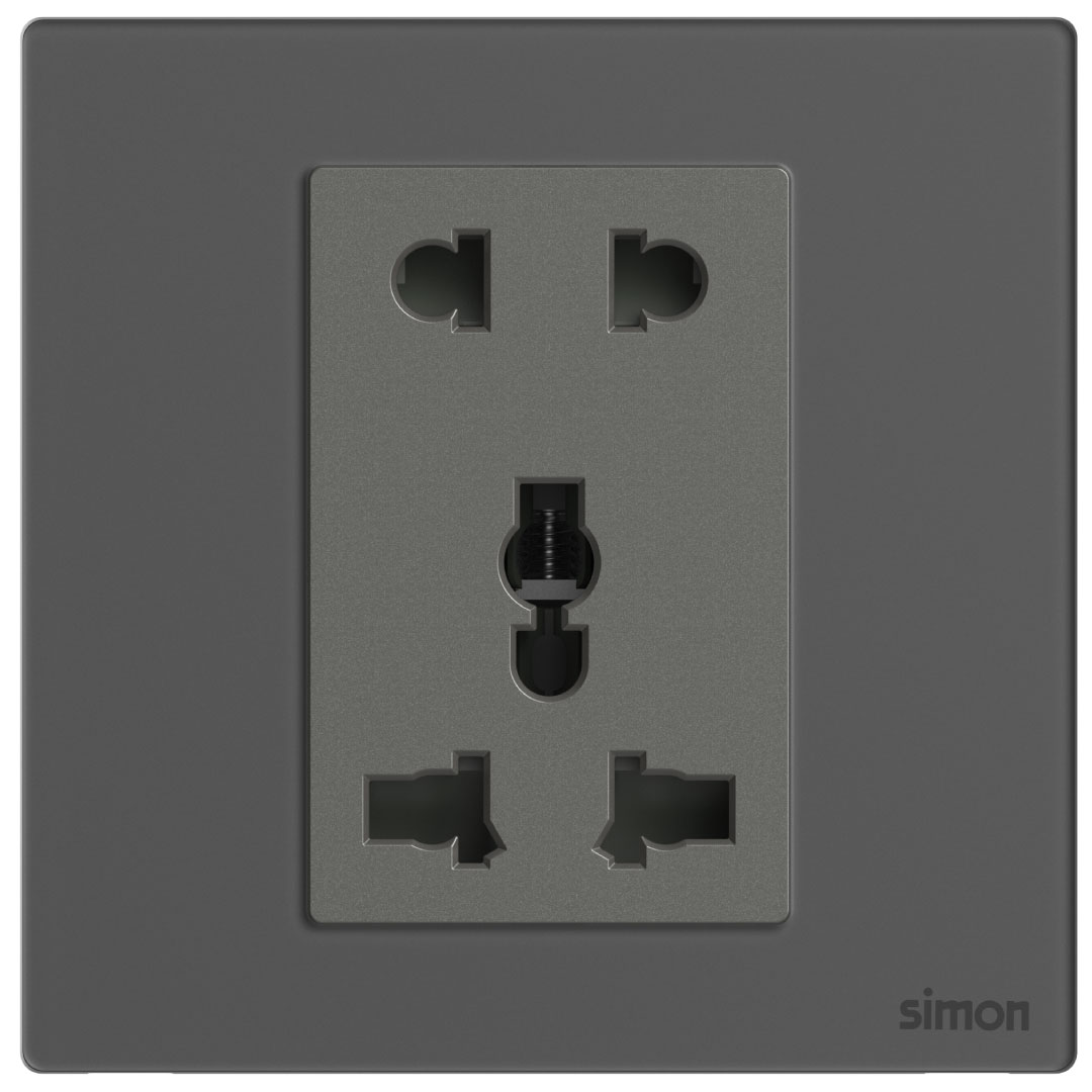661080G-4D 2 Pin and International Socket 10A M7-Gem