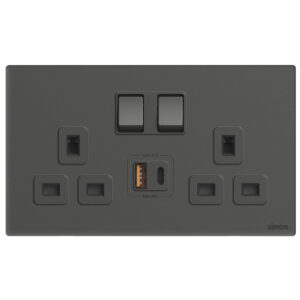 Multi Socket Switched with USB A+C Chargers M7-Gem
