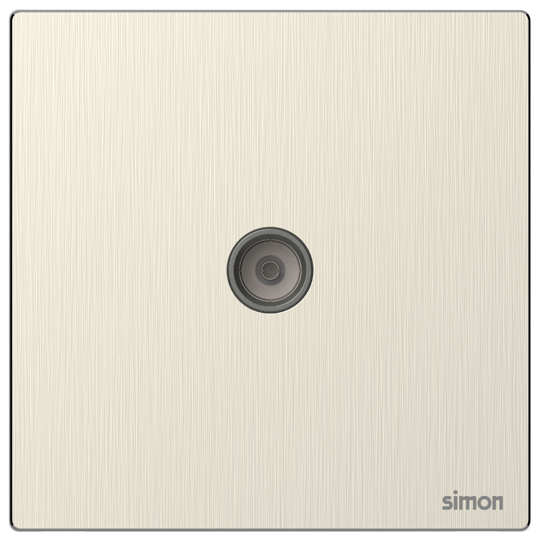 1G TV Socket M7- Satin Gold