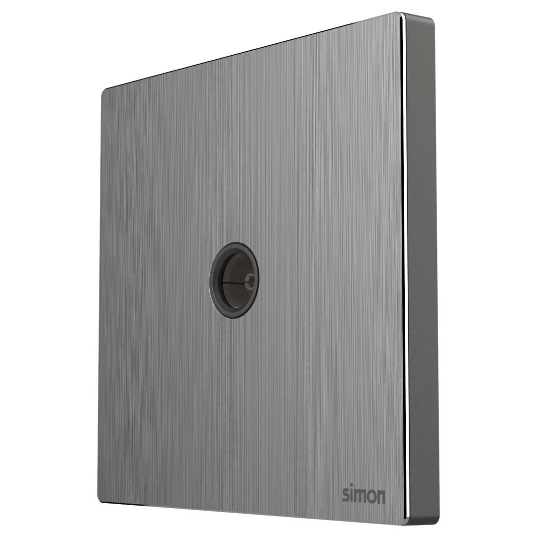 1G TV Socket M7- Brushed Grey