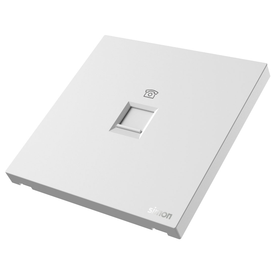 Simon 1G Telephone Outlet M7-White