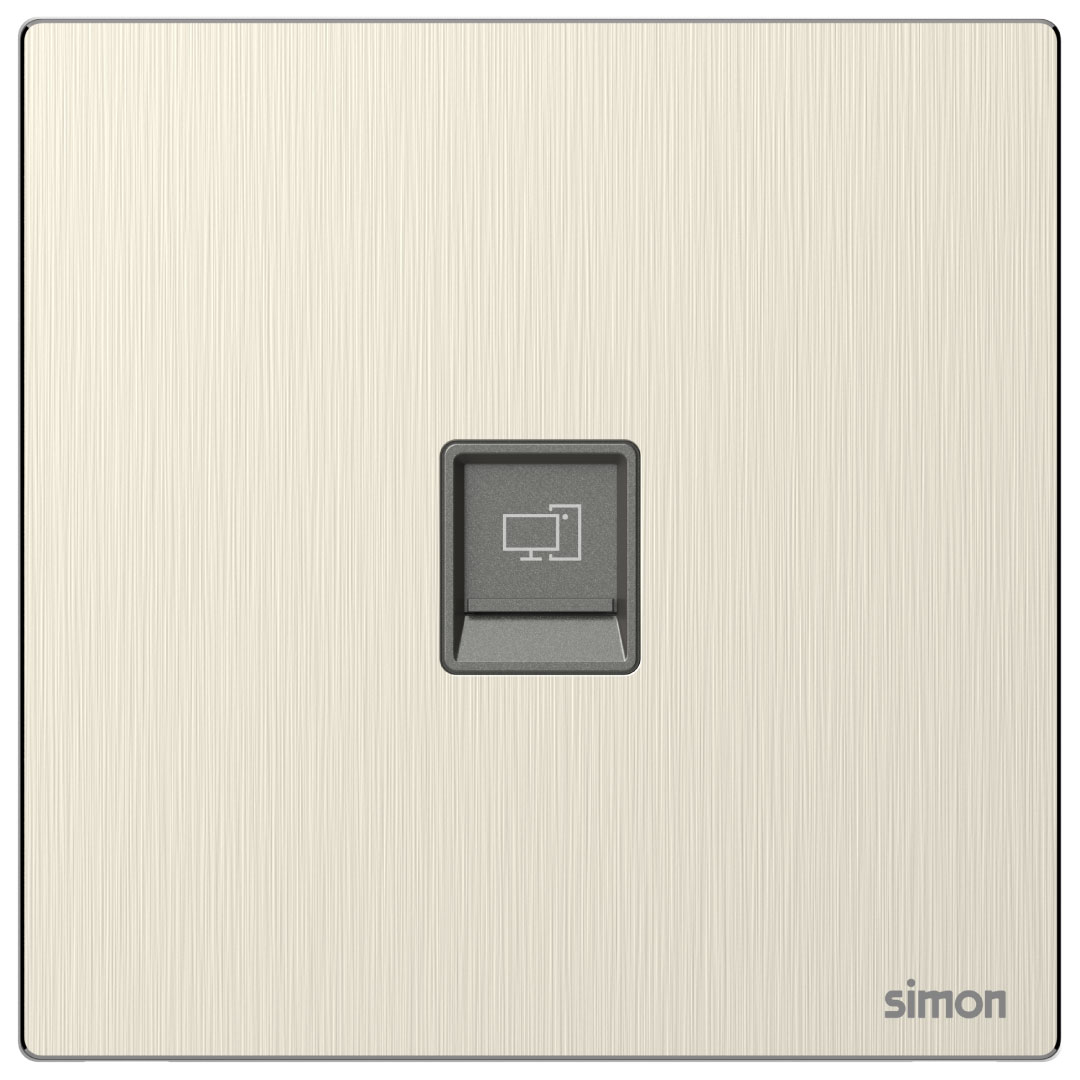 1G Data Outlet Cat6 (RJ45) M7-Satin Gold