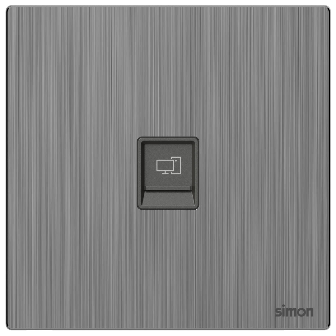 1G Data Outlet Cat6 (RJ45) M7-Brushed Grey