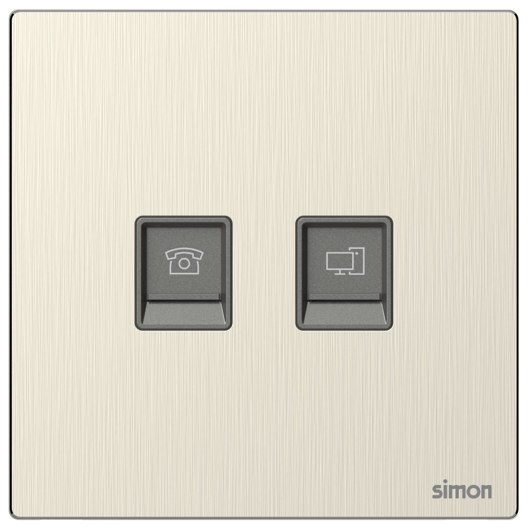 Telephone & Data Outlet Cat6 M7-Metal