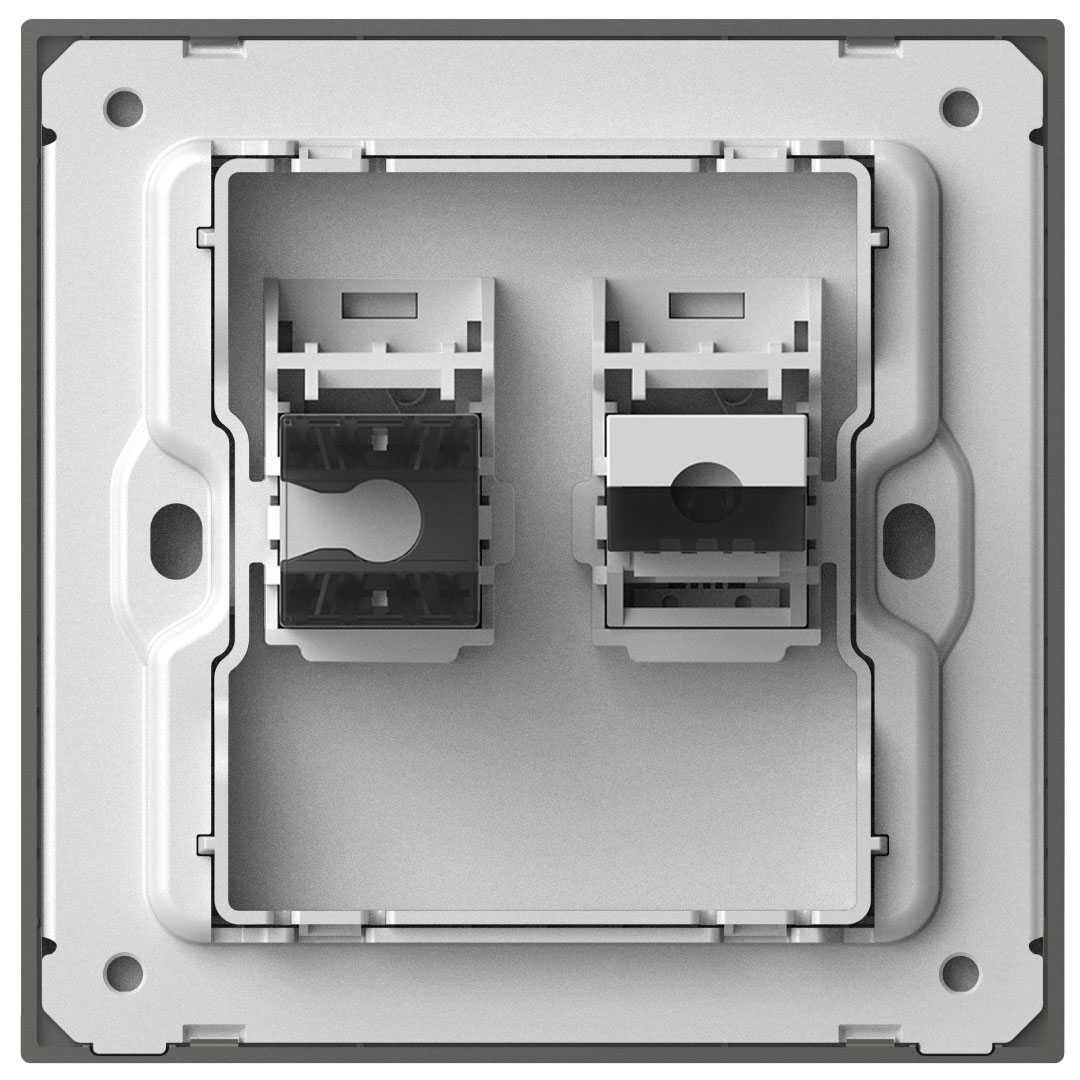 Telephone & Data Outlet Cat6 M7-Metal