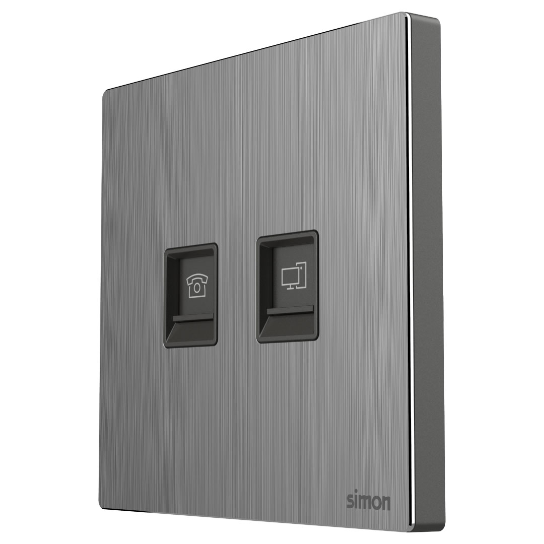 Telephone & Data Outlet Cat6 M7-Metal