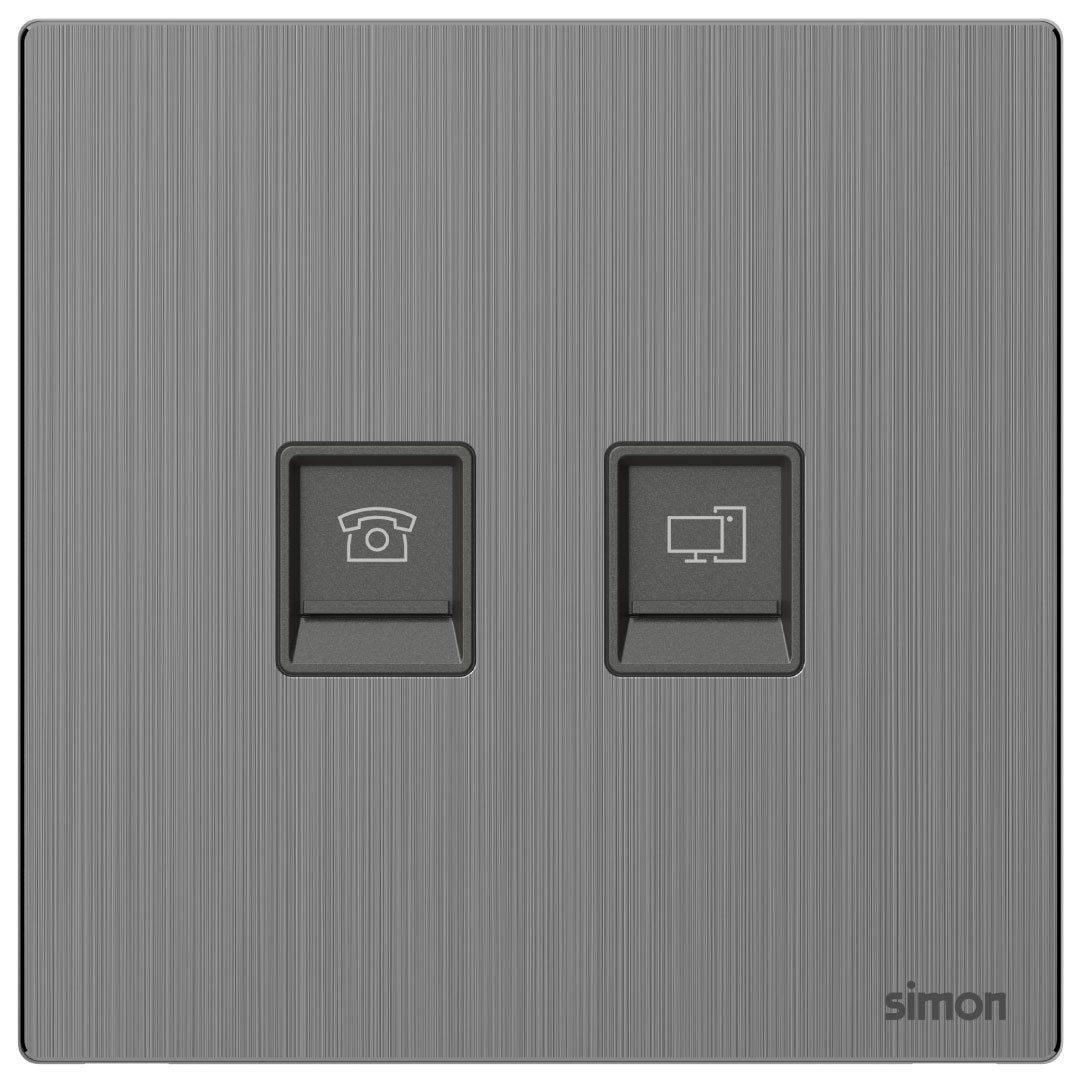 Telephone & Data Outlet Cat6 M7-Metal