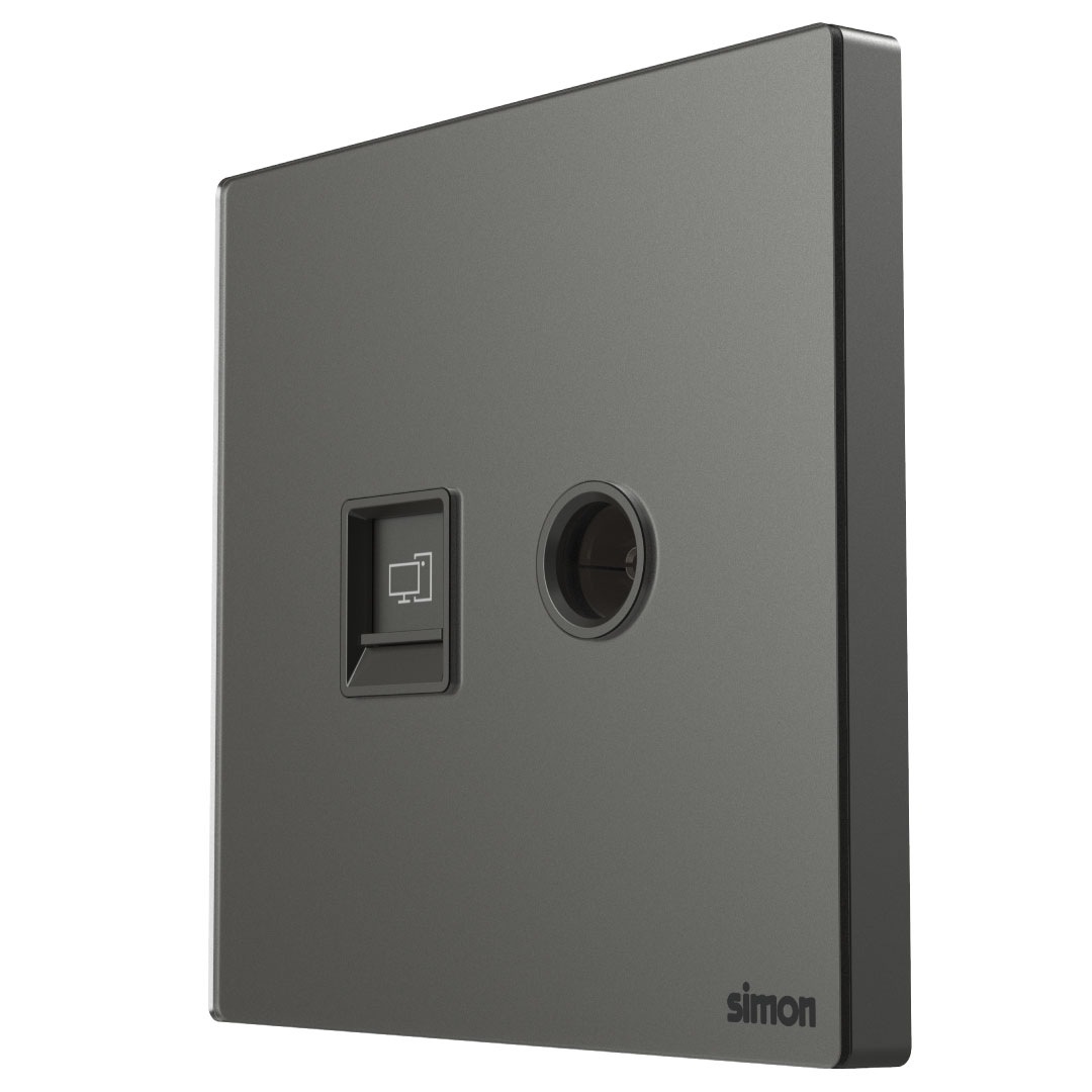 TV & Data Outlet Cat6 M7-Gem