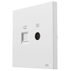 Simon TV & Data Outlet Cat6 M7-White