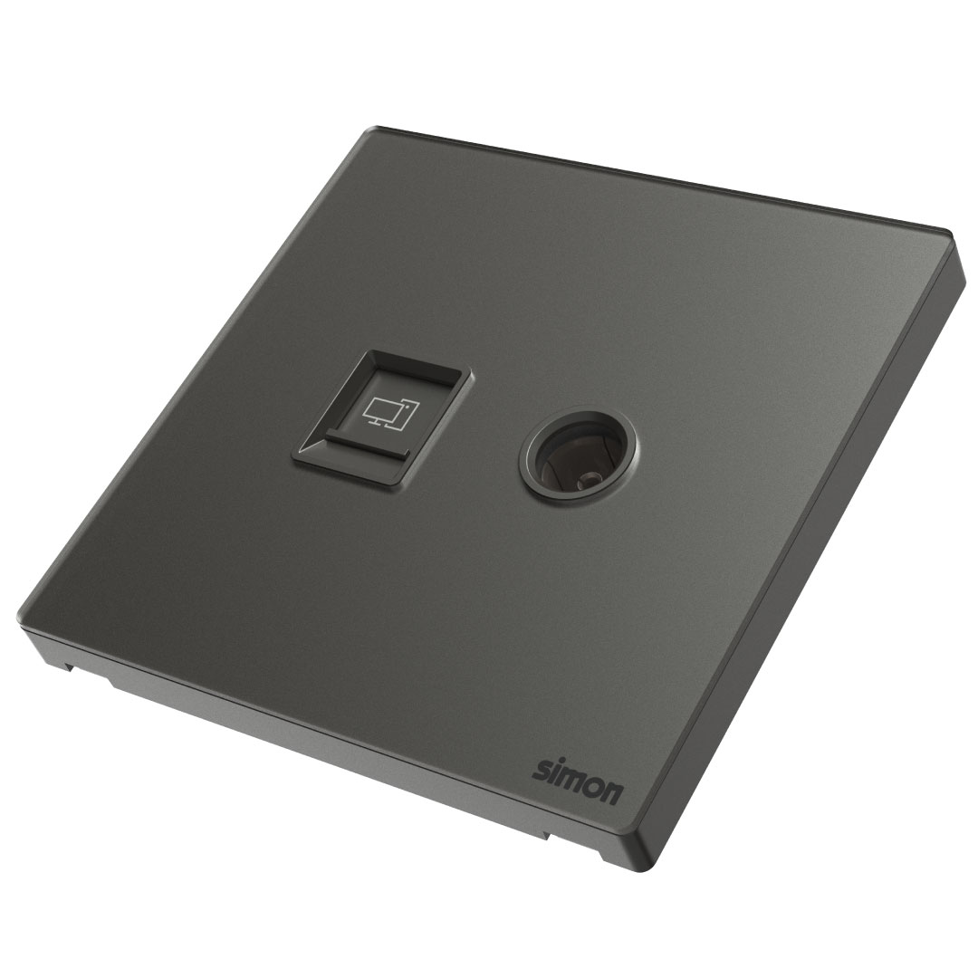 TV & Data Outlet Cat6 M7-Gem