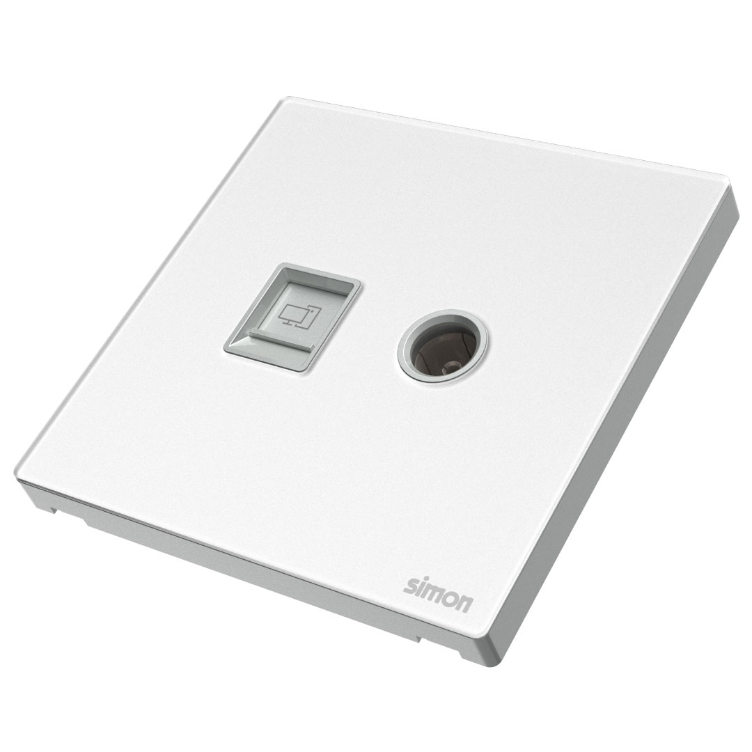 TV & Data Outlet Cat6 M7-Gem