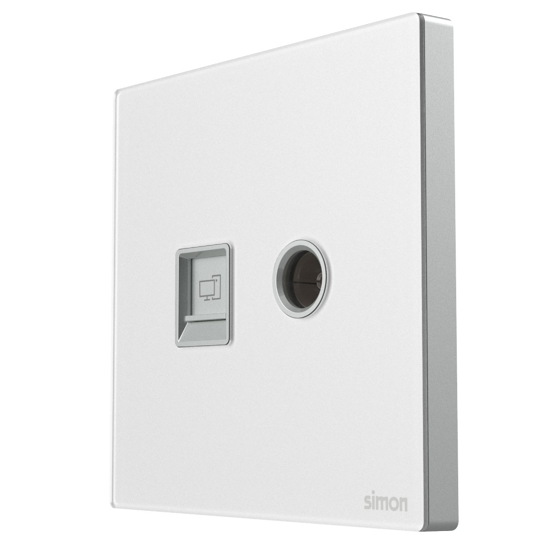 TV & Data Outlet Cat6 M7-Gem