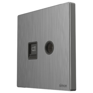 TV & Data Outlet Cat6 M7-Metal