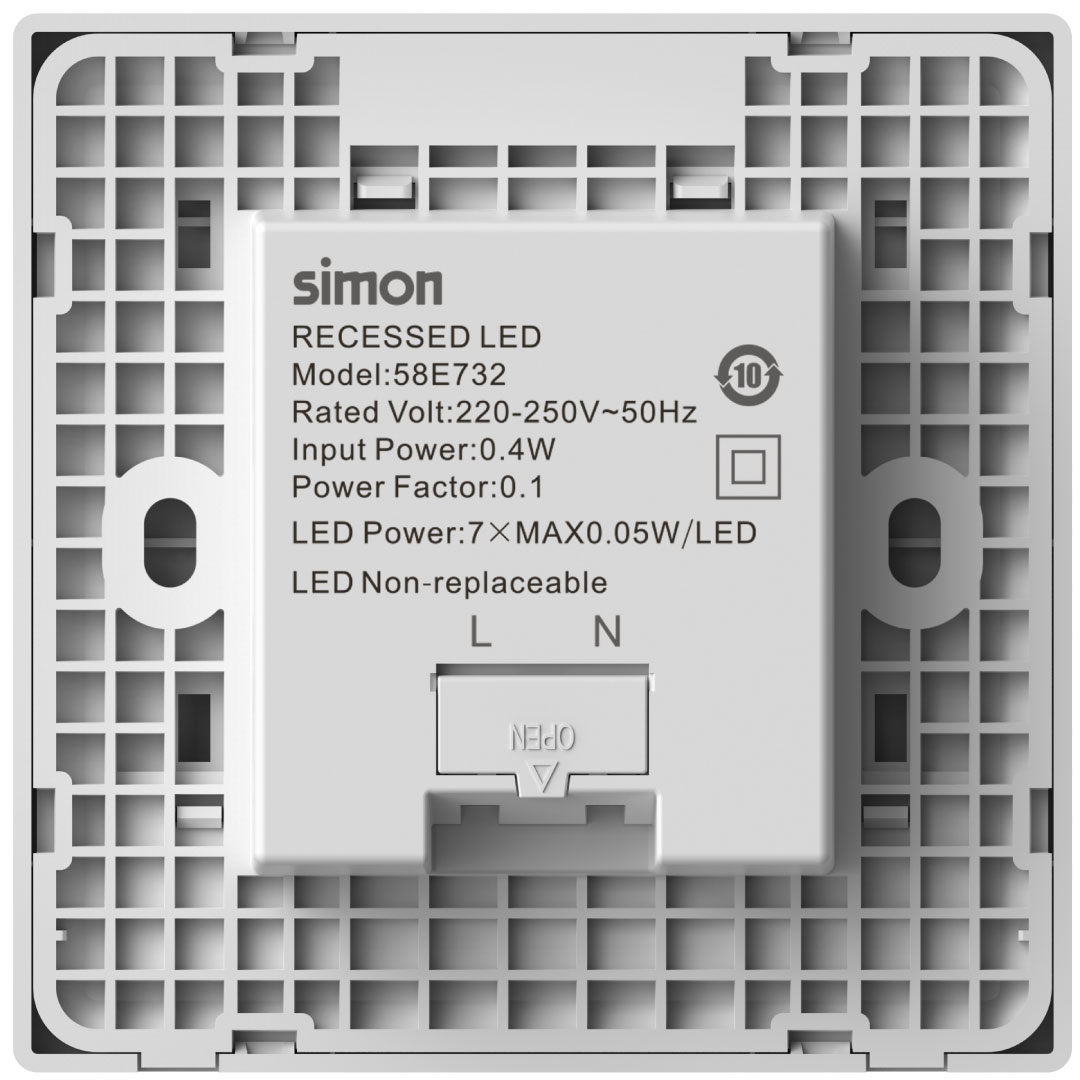 Footlight with Sensor 3000K M3-White