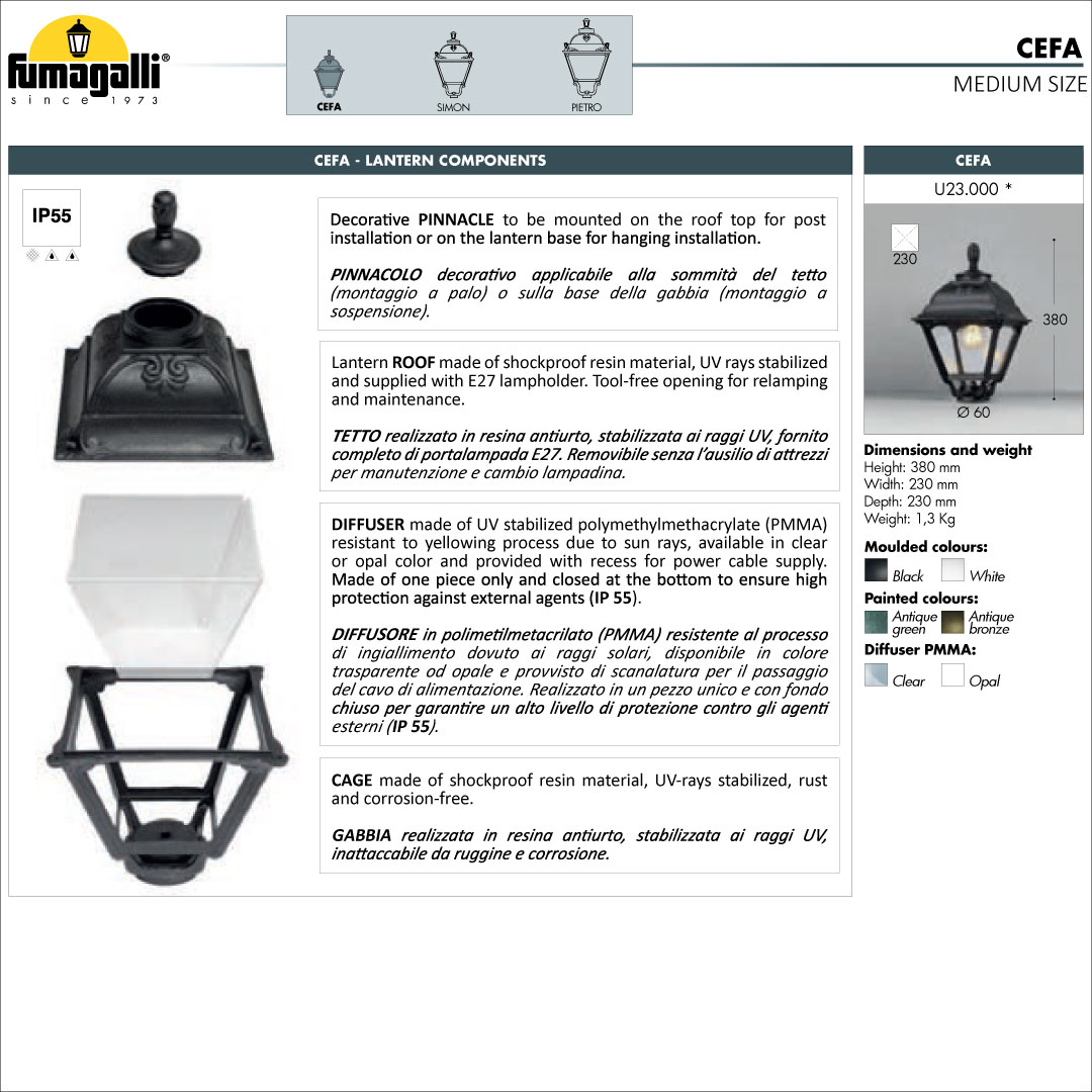 Bisso Cefa Wall Light materials