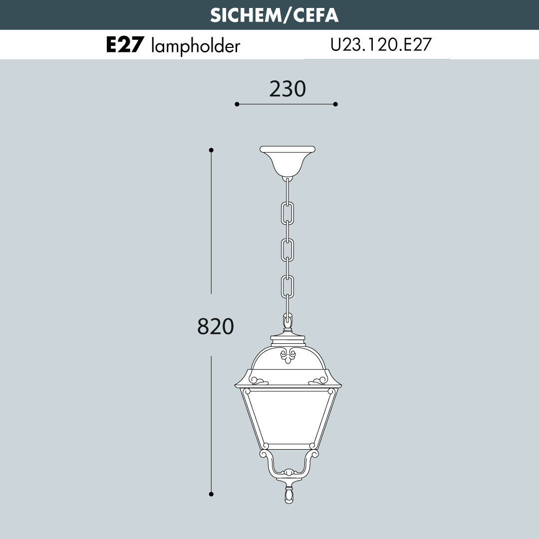 SICHEM-CEFA HANGING LANTER measurements