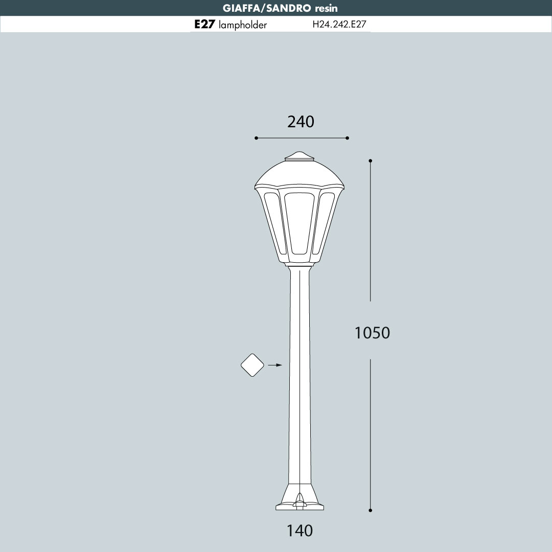Fumagalli Giaffa-Sandro Bollard Light sizes