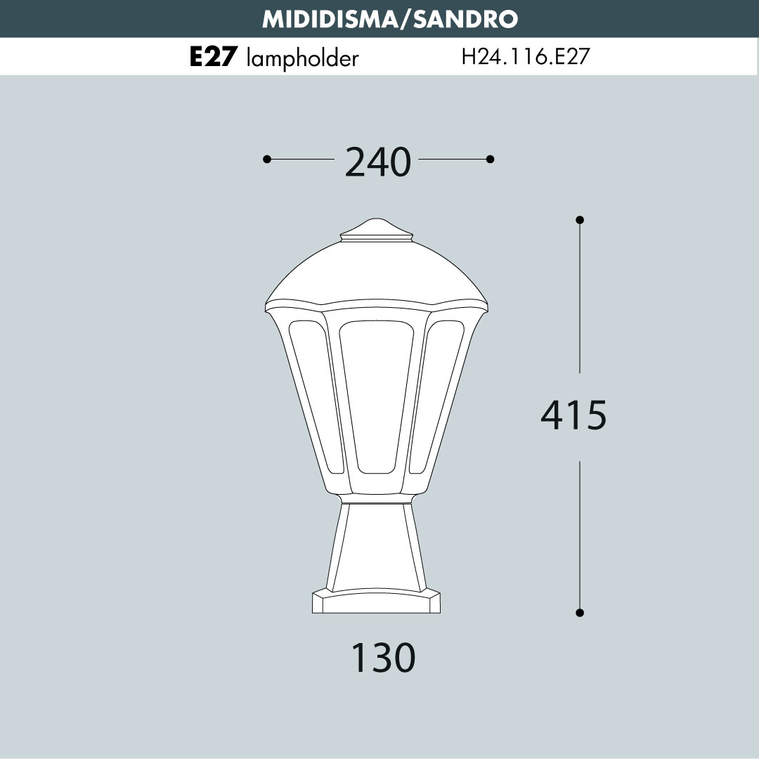 Fumagalli Mididisma-Sandro Wall Top Light sizes