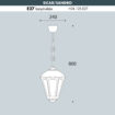 sicar-sandro Fumagalli Sicar-Sandro Hanging Light Sizes