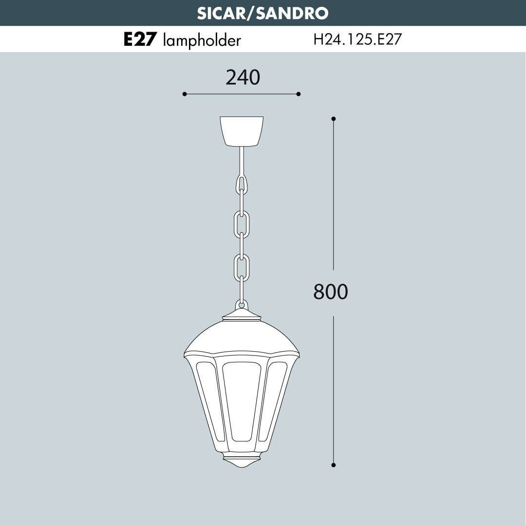 Fumagalli Sicar-Sandro Hanging Light Sizes