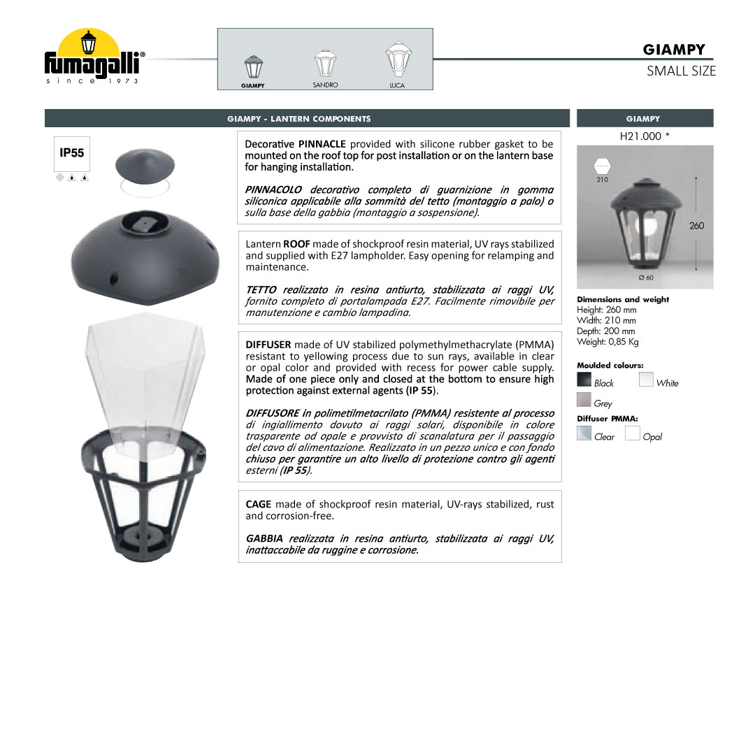Nardo-Giampy Wall Light materials