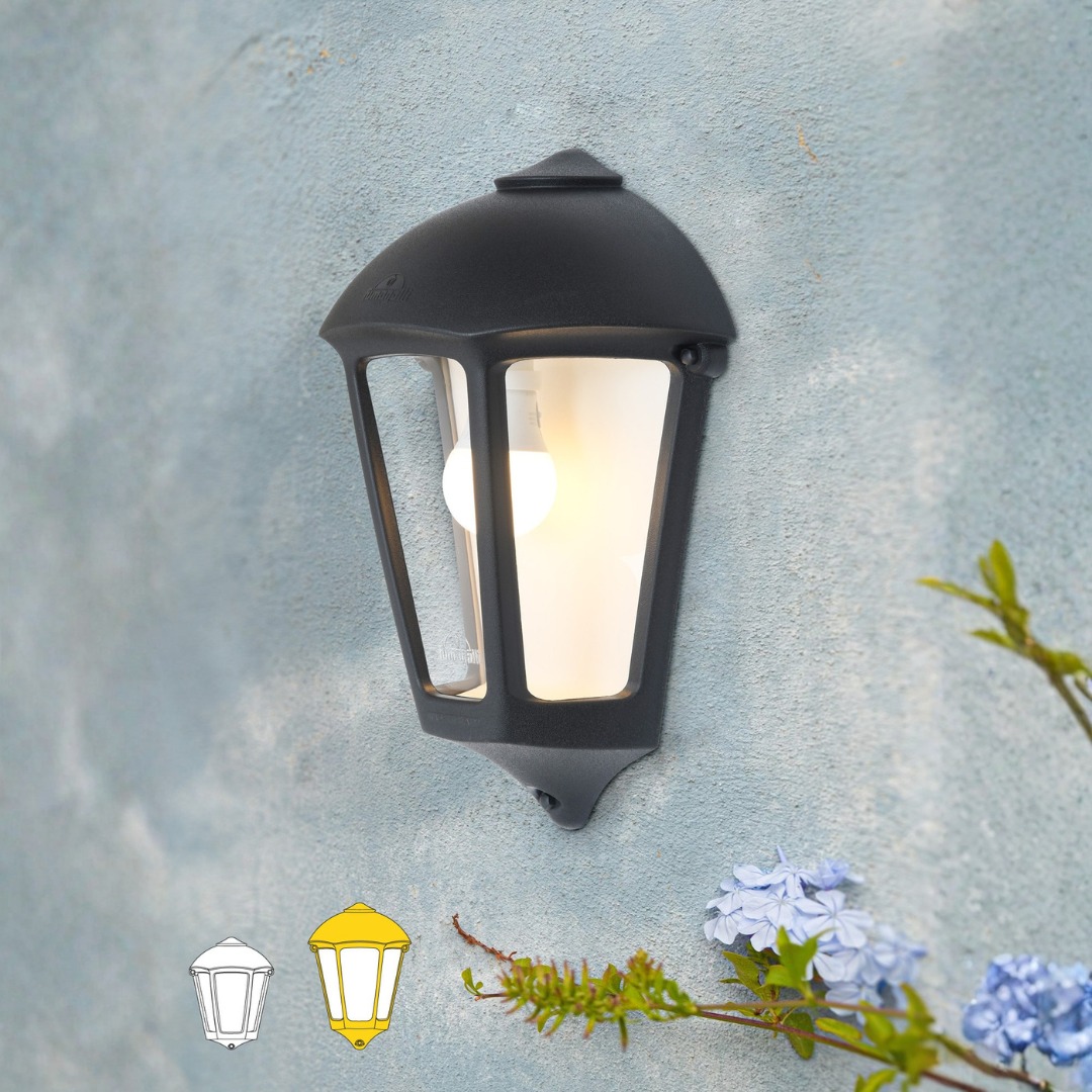 Giulio Half Wall Light side view