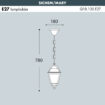 Sichem-Mary Sichem Mary Hanging Lantern Sizes