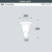 disma-roby-sizes Disma-Roby Wall Top Light materials