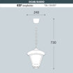 sicar-dario-size Sicar-Dario Hanging Light sizes