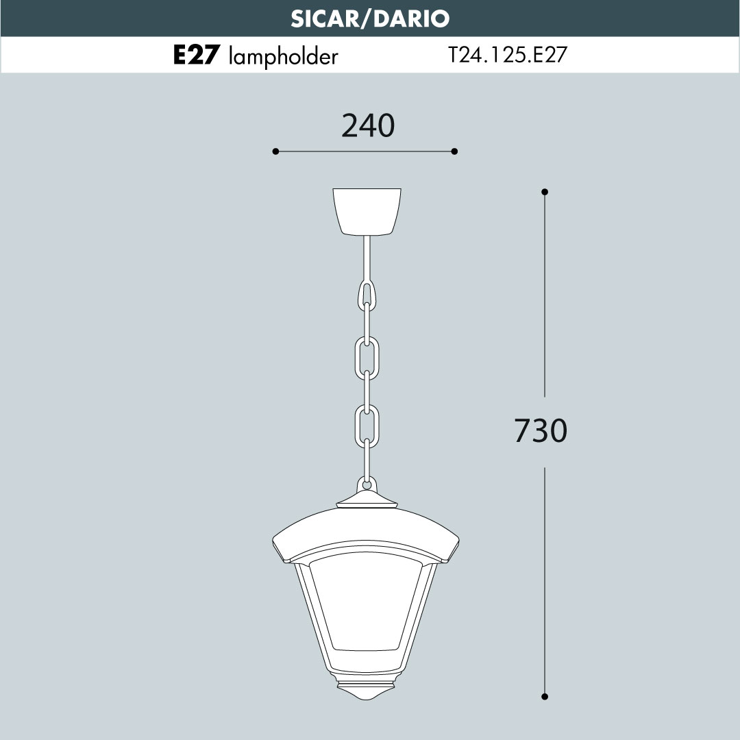 Sicar-Dario Hanging Light sizes