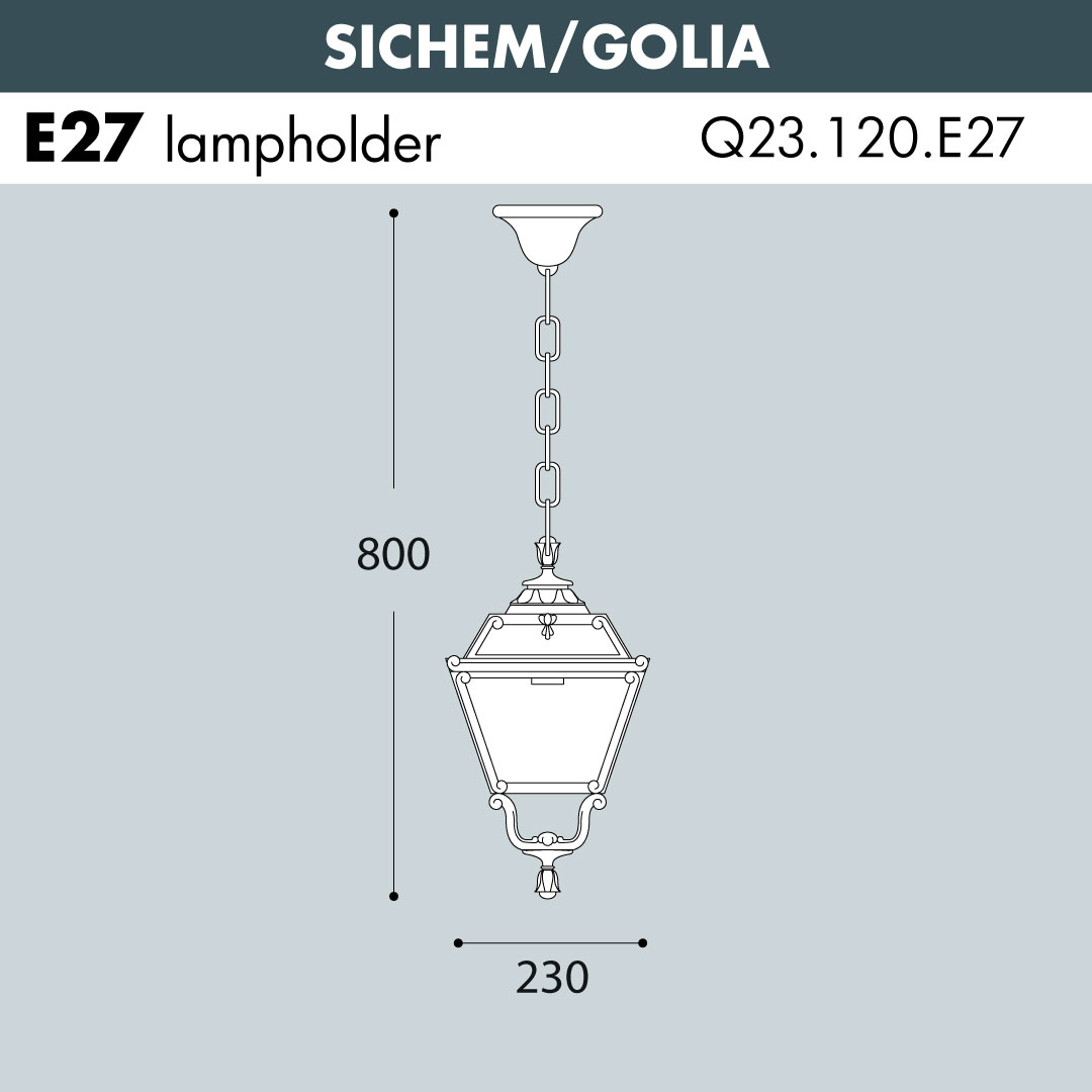 Sichem Golia Square Hanging Light Sizes