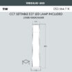 virgilio-800-sizes VIRGILIO 800 Bollard Light Sizes