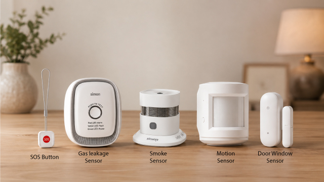 Gas Sensor, Smoke Sensor, motion Sensor